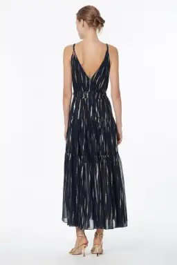 Manning Cartell Cosmic Girl Tiered Maxi Dress Navy Size 6 / XS for rent on The Volte - image 3
