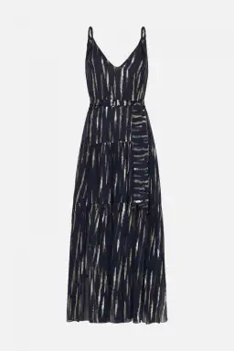 Manning Cartell Cosmic Girl Tiered Maxi Dress Navy Size 6 / XS for rent on The Volte - image 5