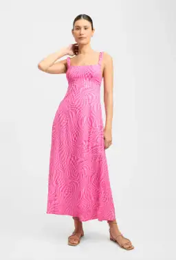 Kookai Athena Strap Dress Pink Size 8 for rent on The Volte - image 1
