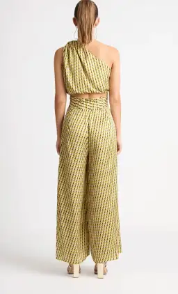 Sheike Revolution Top and Pant Set Yellow Print Size 6 for rent on The Volte - image 2