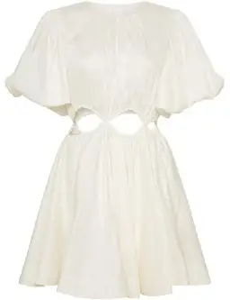 Aje Henriette Cut Out Mini Dress White Size 8 for rent on The Volte - image 4