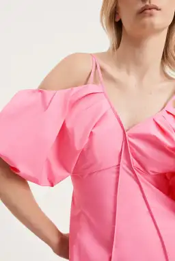 Country Road Fit and Flare Midi Dress Pink Size AU 8 for rent on The Volte - image 4