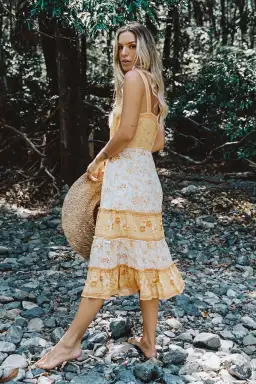 Spell & The Gypsy Arnhem Lily Sundress Lemon Drop Size AU 6 for rent on The Volte - image 5
