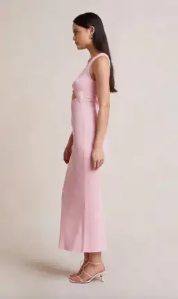 Bec & Bridge Candy Pink Riviera Midi Dress Pink Size 8 / AU 12 for rent on The Volte - image 4