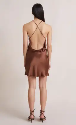 BEC & BRIDGE CHOCOLATE ANNIKA MINI DRESS - SIZE 10 AU/6 US (RRP $200) for rent on The Volte - image 4