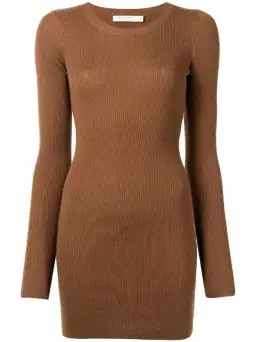 Bec & Bridge Freya L/S Mini Dress Chocolate Size 10  for rent on The Volte - image 4