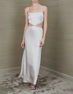 Bec & Bridge Alegra Midi Dress Champagne Size 14 for rent on The Volte - image 1