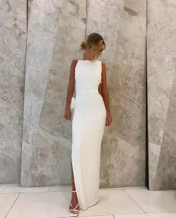 Effie Kats Rae Gown Ivory White Size 6 for rent on The Volte - image 3