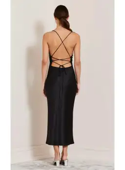 Bec & Bridge All Night Lace Up Dress Black Size AU 6 for rent on The Volte - image 2