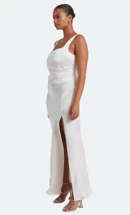 Bec & Bridge Dreamer Square Neck Dress Ivory Size US 6 / AU 10 for rent on The Volte - image 1