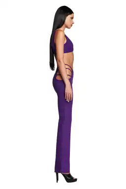 I. AM. GIA Lucid Crop Top & Pants Set Purple Size S/AU 8 for rent on The Volte - image 4