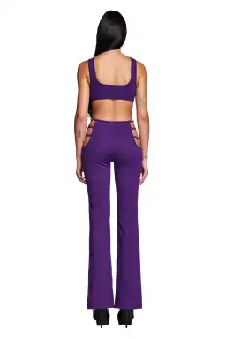 I. AM. GIA Lucid Crop Top & Pants Set Purple Size S/AU 8 for rent on The Volte - image 6