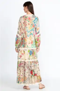 Johnny Was Milana Dress w/ Slip Floral Size M/AU 10 for rent on The Volte - image 3