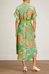 Alemais Marion Shirtdress Emerald Green Size AU 6 for rent on The Volte - image 4