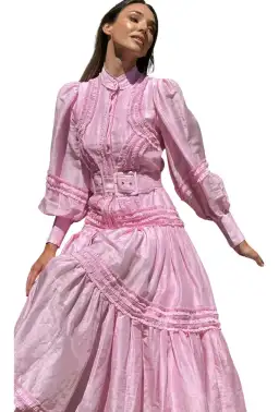 Mackenzie Mode Starlet Maxi Dress Pink Size AU 8  for rent on The Volte - image 2