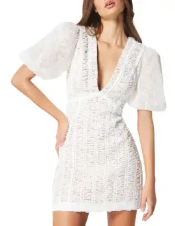 Elliatt Sundown Dress Ivory White Size AU 10 for rent on The Volte - image 1