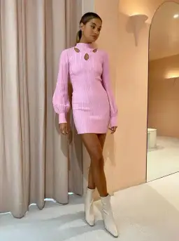 Acler Mary Dress Pink Size AU 14 for rent on The Volte - image 1