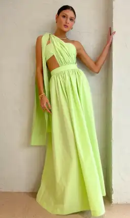Bondi Born St Tropez Maxi Dress Green Size AU 10