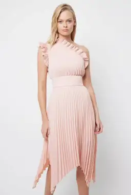 Mossman The Lady Like Midi Dress in Blush Size 8 for rent on The Volte - image 2