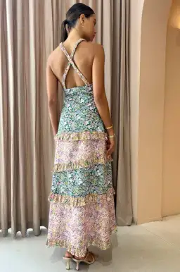 Kate Ford Zouina Dress Multi Floral Size 10 for rent on The Volte - image 2