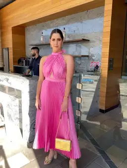 L’idee Renaissance Gown Hot Pink Size 10 for rent on The Volte - image 1