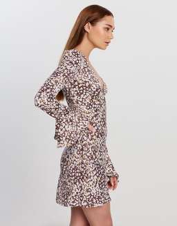 Shona Joy Frill Cuff Bias Mini Dress Size 6  for rent on The Volte - image 2