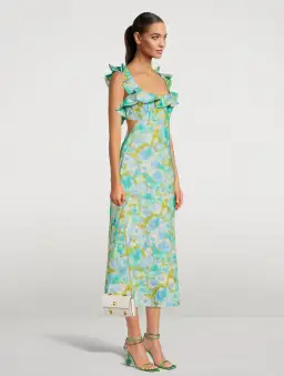 Zimmermann High Tide Frill Midi Dress Floral Size 0/AU 8 for rent on The Volte - image 2