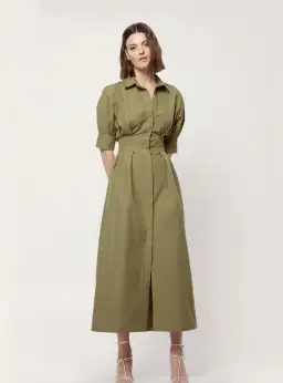 Mossman The Time Off Shirt Dress Green Size 8 for rent on The Volte - image 1