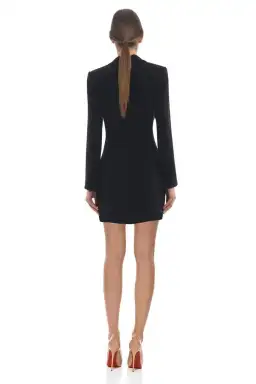 Misha Molly Blazer Dress Black Size 10 for rent on The Volte - image 2