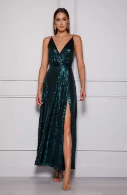 Elle Zeitoune Ronnie Gown in Green Size 12 for rent on The Volte - image 1
