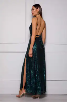 Elle Zeitoune Ronnie Gown in Green Size 12 for rent on The Volte - image 2