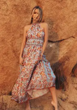 Kate Ford Azalea High Neck Gown Floral Size 6