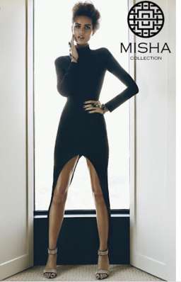 Misha Collection Allegra Dress Black Size 10