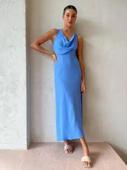 One Fell Swoop Zoe Midi Dress Blue Size 10