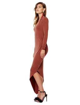 Bec & Bridge Audrey Asymm Dress Brown Size 10 for rent on The Volte - image 3