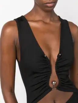 Christopher Esber Polar Orbit Cut-out Maxi Dress Black Size AU 14 for rent on The Volte - image 3