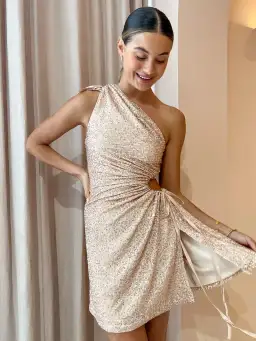 Sonya Moda Nour Mini Dress Gold Size AU 10 for rent on The Volte - image 4