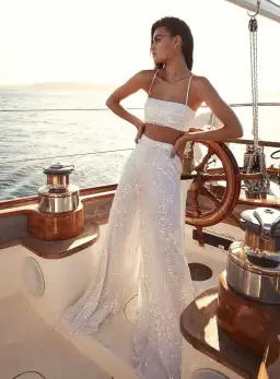 Chosen by Kyha Miami Top and Pants Set White Size 4 / AU 10 for rent on The Volte - image 4