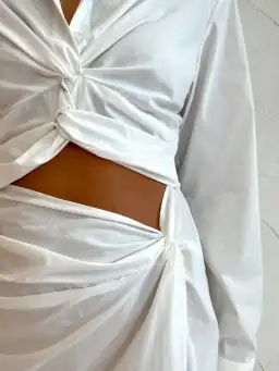 Anna Quan Lola Dress in Swan Size 6 for rent on The Volte - image 3