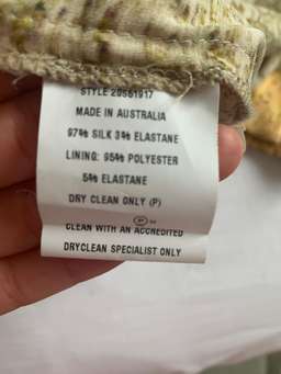 Manning Cartell Golden Atlas L/S Dress Gold Size 6