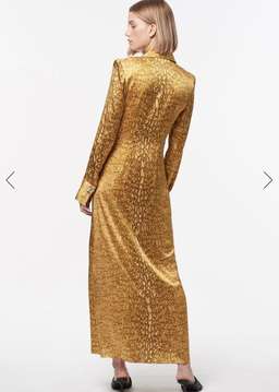 Manning Cartell Golden Atlas L/S Dress Gold Size 6