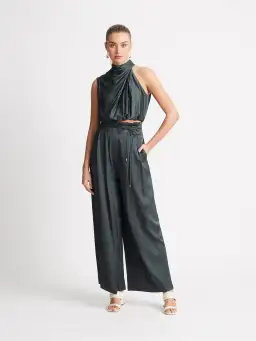 Sheike Gracie Top and High Waist Pants Set Grey Size 10 for rent on The Volte - image 2