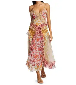 Zimmermann Lovestruck Slip Dress Print  Size 3/Au 14  for rent on The Volte - image 1