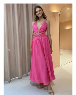 Issy Hoops Dress in Blossom Pink Size AU 6