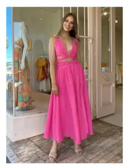 Issy Hoops Dress in Blossom Pink Size AU 6