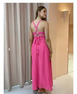 Issy Hoops Dress in Blossom Pink Size AU 6