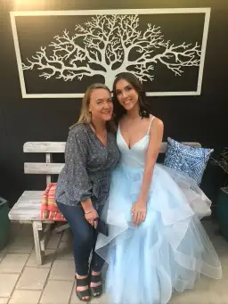 Madison James Dress (Ferrari Formalwear) In Light Blue Size AU 6  for rent on The Volte - image 2