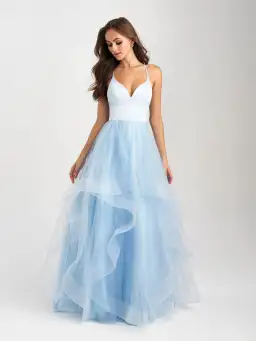 Madison James Dress (Ferrari Formalwear) In Light Blue Size AU 6  for rent on The Volte - image 1