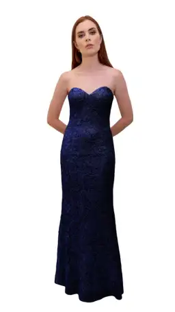 Bariano Formal Dress Navy Size AU 10 for rent on The Volte - image 1