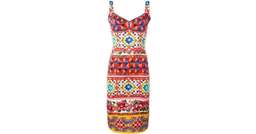 Dolce & Gabbana Mambo Print Fitted Dress size 10